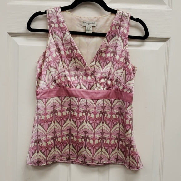 Banana Republic Tops - Banana Republic Silk Blouse Pink Cream